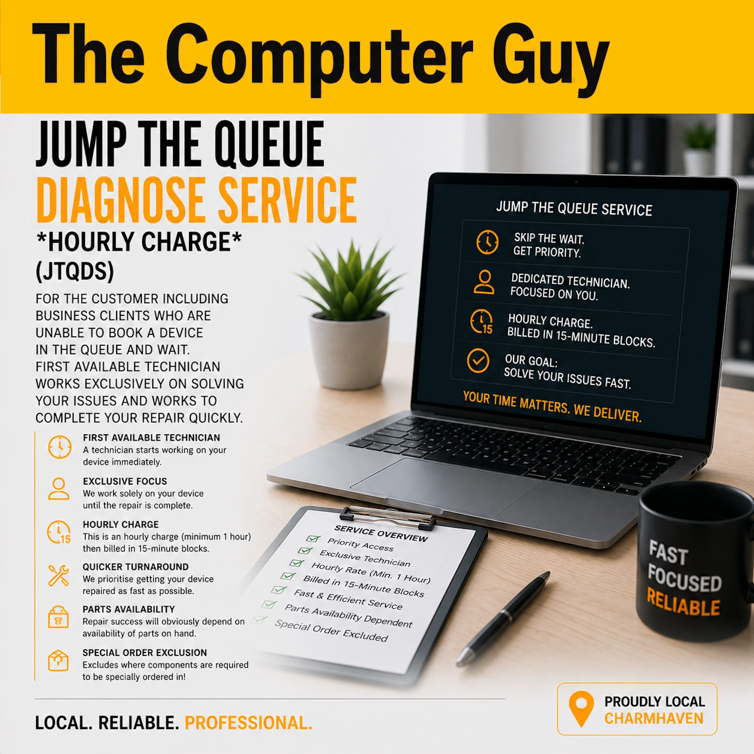 Jump The Queue Diagnose Service Hourly Charge (JTQDS)