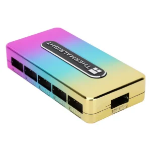 8-Port ARGB Expansion: Connect up to 8 individual ARGB devices to a single 3-pin 5V header for synchronized lighting effects.