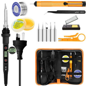 13-in-1 Professional Electric Soldering Iron Set 80W LCD with Adjustable Temperature