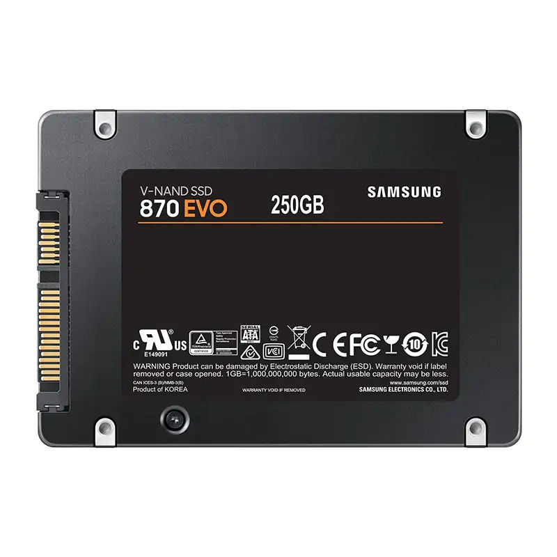 Samsung 870 EVO 250GB 2.5in SATA SSD (Refurbished)