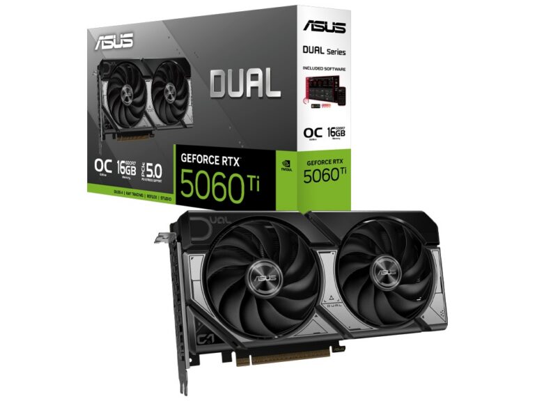 Asus Dual RTX 5060 Ti 16GB OC GDDR7 Graphics Card (DUAL-RTX5060TI-O16G ...