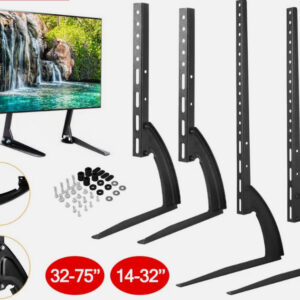 Universal 14-75'' TV Stand Bracket Legs Table Top Desktop LCD LED Plasma Mount