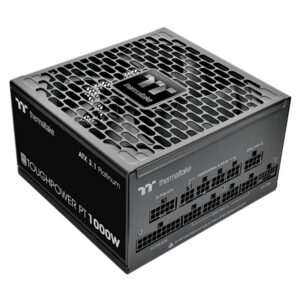 The Toughpower PT 1000W Platinum is ATX 3.1 compatible, 80 PLUS Platinum certified, and supports native PCIe Gen 5.1 (12+4pin) for next-gen GPU power. Delivers 1000W continuous output at 40°C