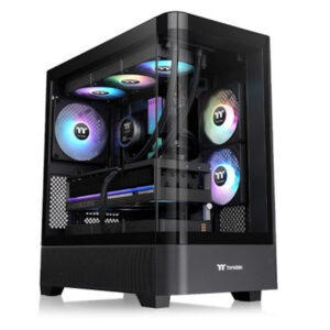 Three Pre-installed ARGB Fans: Includes two 120mm ARGB Lite Reverse Fans on the side and one 120mm ARGB Lite Fan at the rear, all controllable via motherboard RGB software
