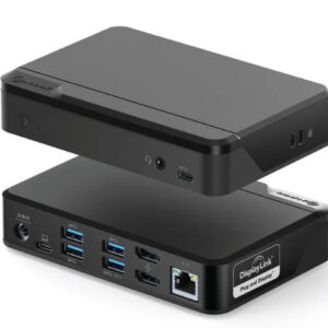 Universal Twin HD Docking Station with USB-C & USB-A Compatibility