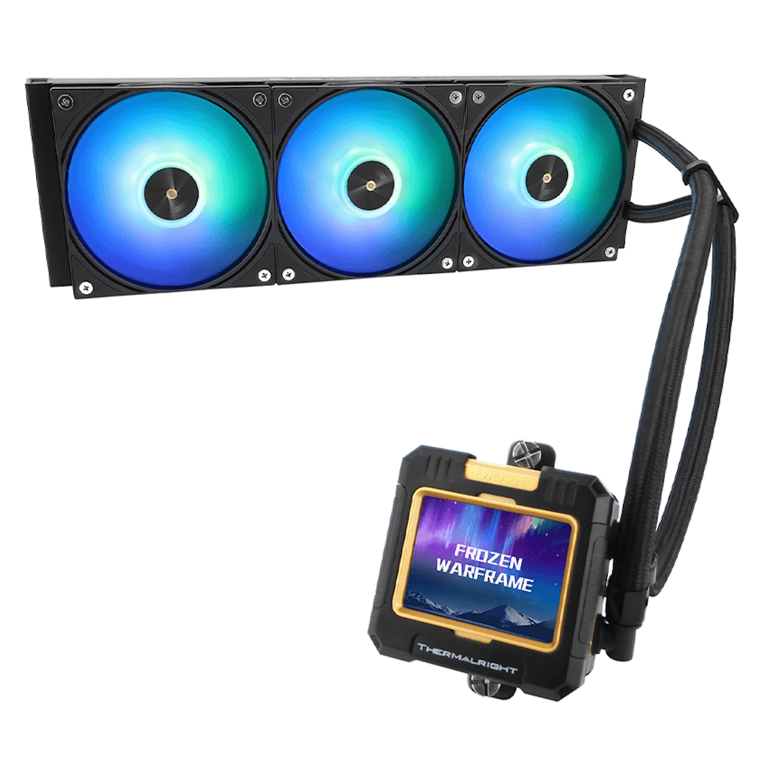 2.4" IPS LCD Display: Fully customizable screen supporting real-time hardware monitoring or custom static and dynamic images via Thermalright software.