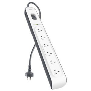 Belkin 6-outlet Surge Protection Strip with 2M Power Cord (BSV603au2M)
