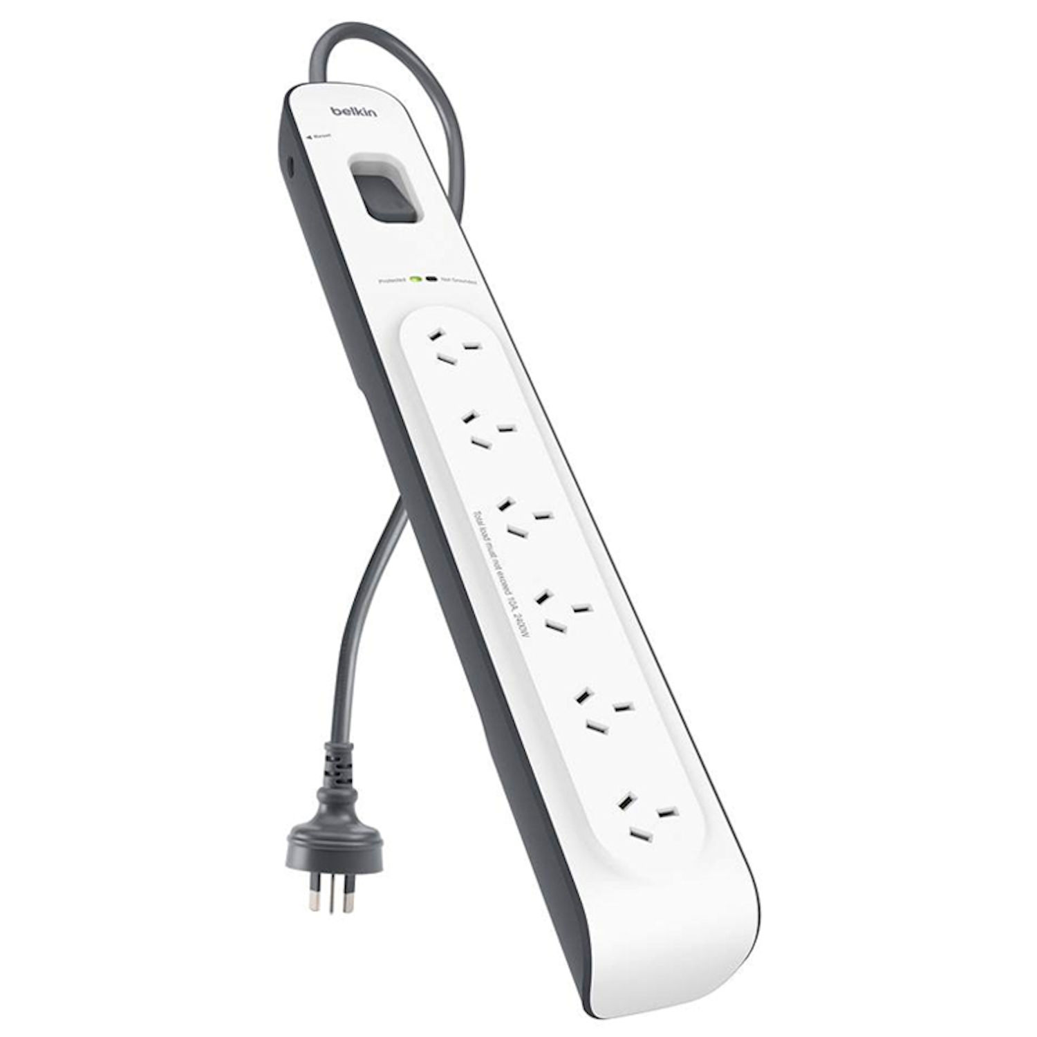 Belkin 6-outlet Surge Protection Strip with 2M Power Cord (BSV603au2M)