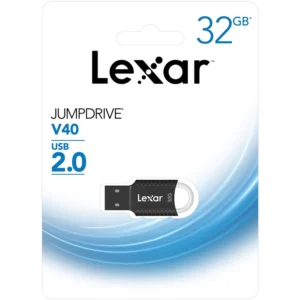 Lexar JUMPDRIVE V40 32GB USB 2.0 Flash Drive (LJDV040032G-BNBUG)