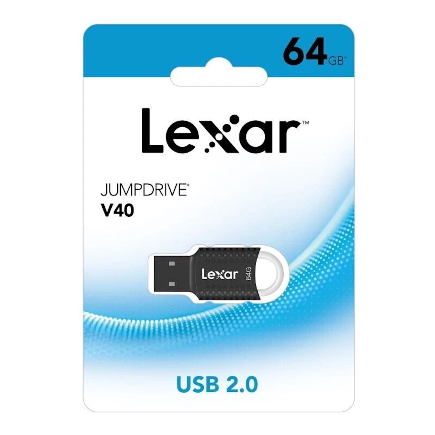 Lexar JUMPDRIVE V40 64GB USB 2.0 Flash Drive