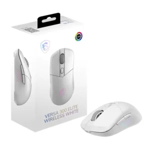 MSI Versa 300 Elite RGB Wireless Bluetooth Gaming Mouse White (VERSA 300 ELITE WIRELESS WHITE)