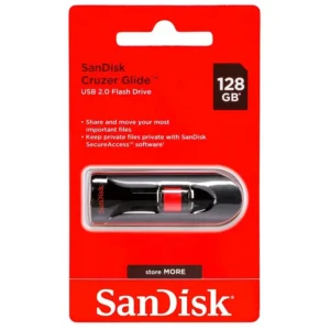 Sandisk Cruzer Glide 128GB USB 2.0 Flash Drive (SDCZ48-128G-B35)