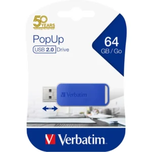 Verbatim POPUP 64GB USB 2.0 Flash Drive (98658)