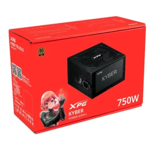 XPG Kyber 750W 80+ Gold Gen 5 ATX 3.0 Non-Modular ATX Power Supply (KYBER750G-BKCAU) Box